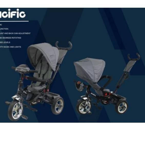 Original  Sepeda anak Tricycle Pacific LMX-809C Baby Stroller (Musik dan Lampu depan) ⚡