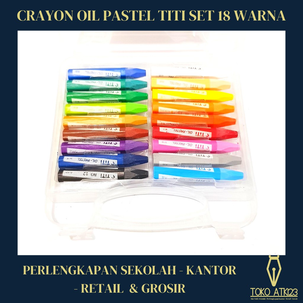 Crayon Oil Pastel Krayon Minyak TiTi Joyko 18 Warna