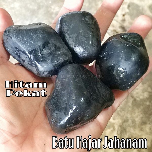 BAHAN ROUGH NATURAL BATU...HAJAR JAHAN*M...HITAM PEKAT