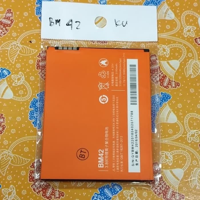 Baterai xia red note 1 note1 BM42 BM 42 ORI OEM battery battle