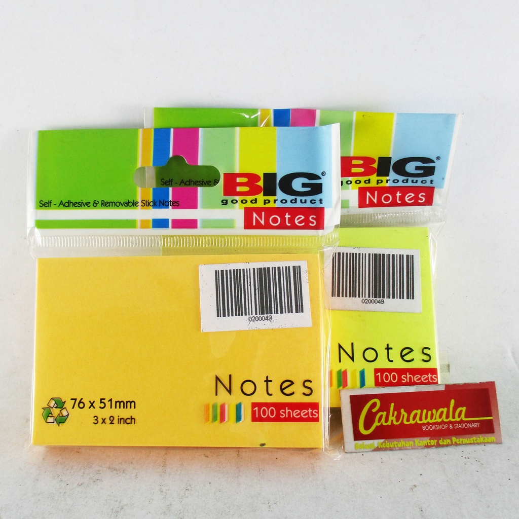 

BIG NOTES PEMBATAS BUKU 76X51