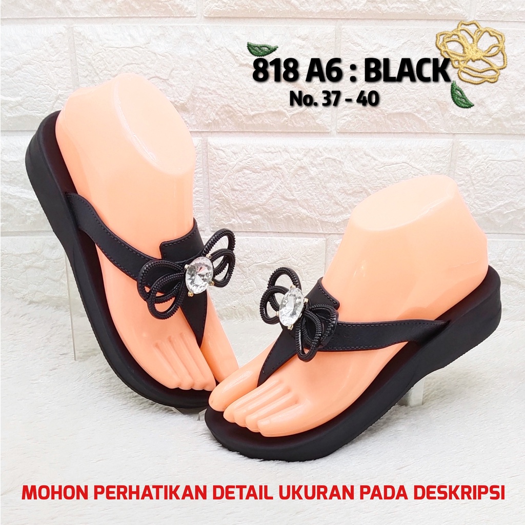 Sendal jepit wanita 818 A6 Balance Sandal karet perempuan terbaru SDLWW