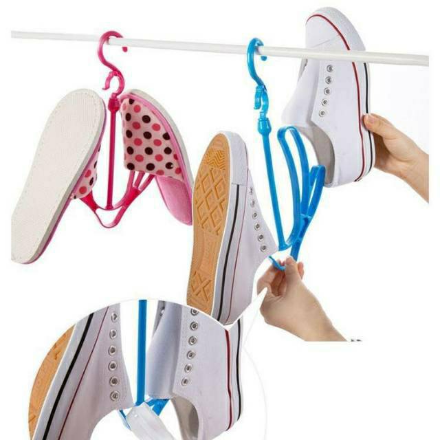 Hanger Jemuran Sepatu | Gantungan Sepatu | Hanger Shoes | Jemuran sepatu kaos kaki Sandal dasi syal