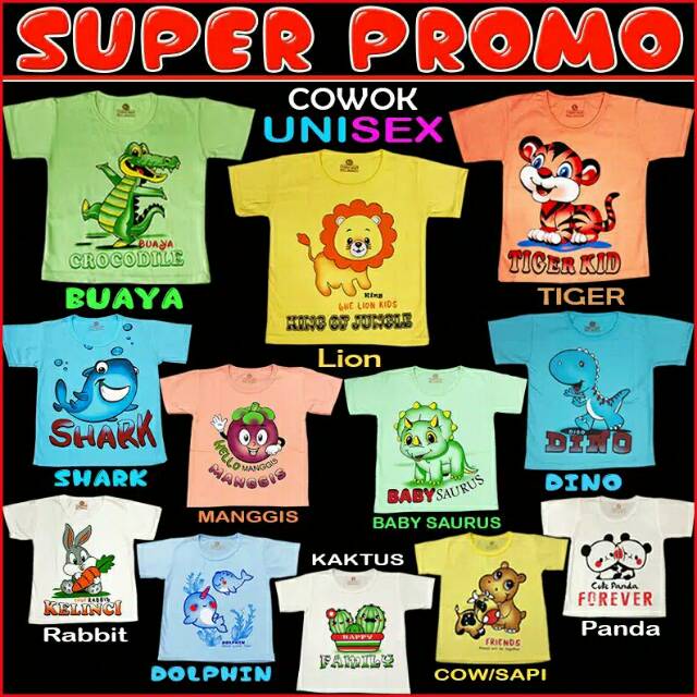 Kaos murah karakter kids