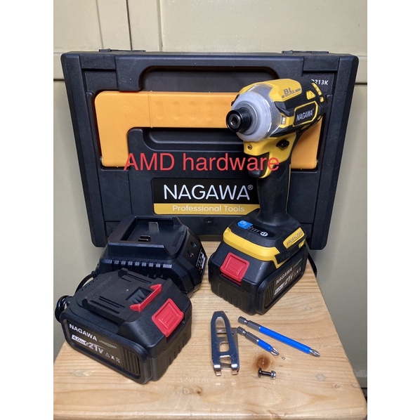 Jual NID213K CORDLESS IMPACT DRIVER BRUSHLESS SCREWDRIVER WRENCH SET