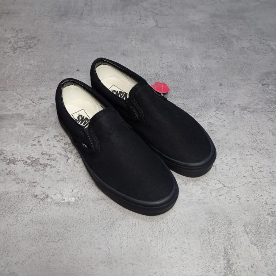 Sepatu Pria Vans Old Skool Slip On Sepatu Slip On Pria Vans Kanvas - slip on hitam, 39