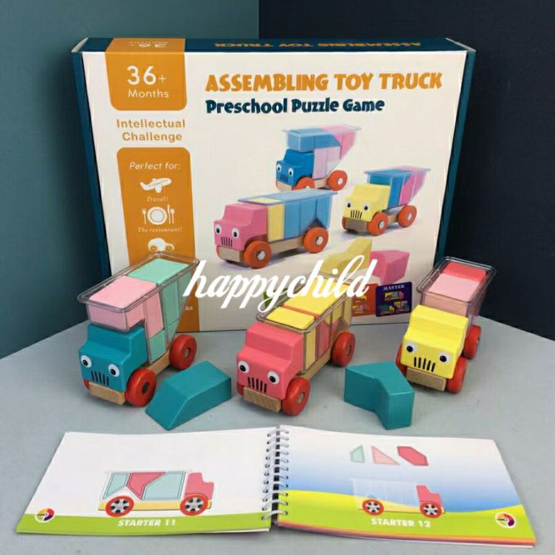 smart games alike assembly toy truck/kaldo mainan edukasi/happychild