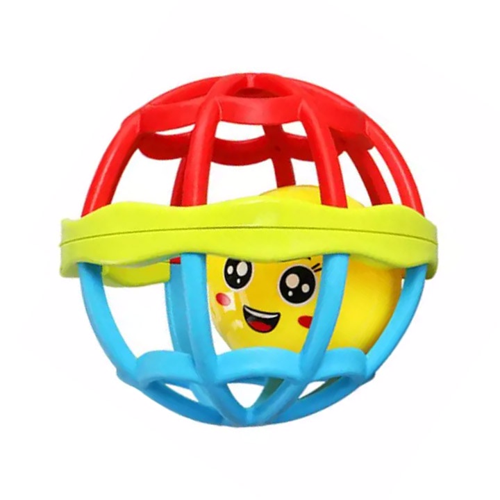 Baby Rattle Teether Soft Rubber Hand Ball