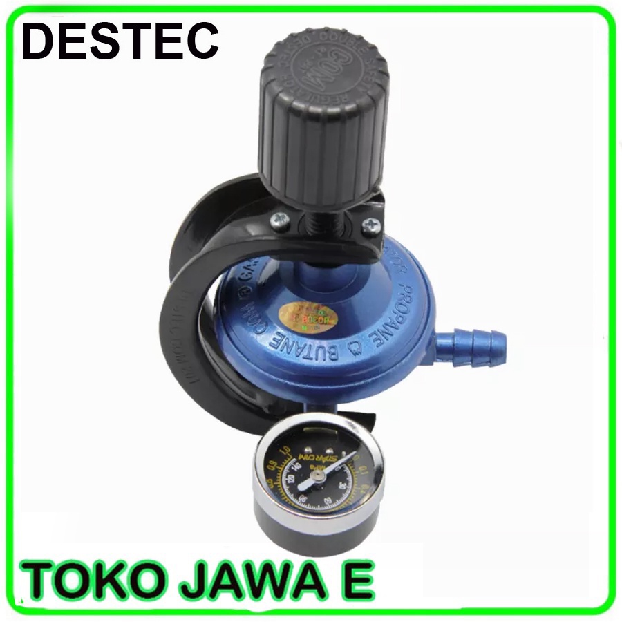 Jual DESTEC 201M Regulator Gas Model Putar Ada Meteran Sangat Aman Gak