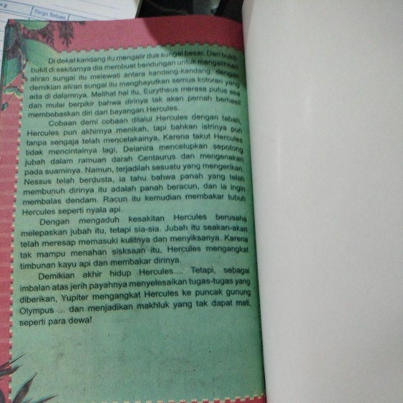 Buku asal mula Danau Toba(15×25cm)