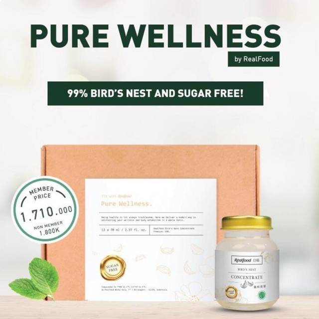 

REALFOOD PURE WELLNESS ISI 12 BOTOL BIRDNEST