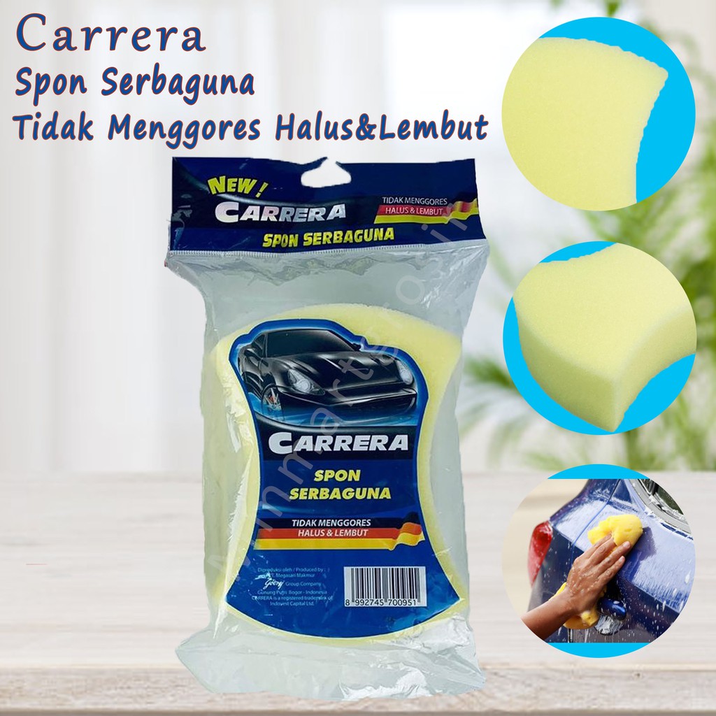 CARRERA SPON SABUT MOBIL FUNGSI GANDA TAHAN LAMA MERAH &amp; BIRU