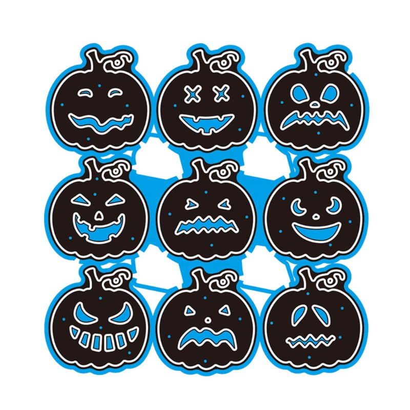 Zzz Cetakan Stensil Cutting Dies Motif Labu Halloween Bahan Metal Untuk Scrapbook / Craft DIY