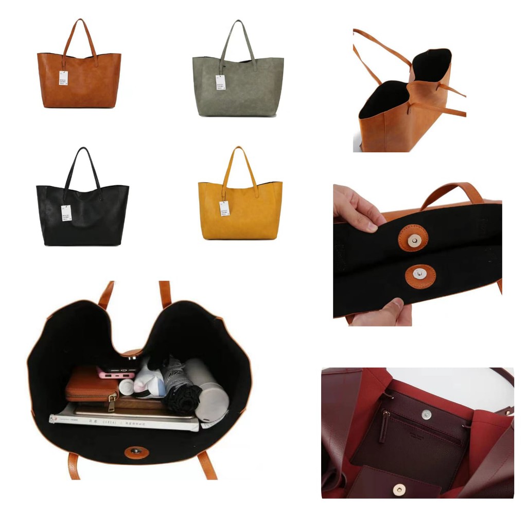 TAS TOTE BAG HNM WOMAN SIMPLE POLOS #005