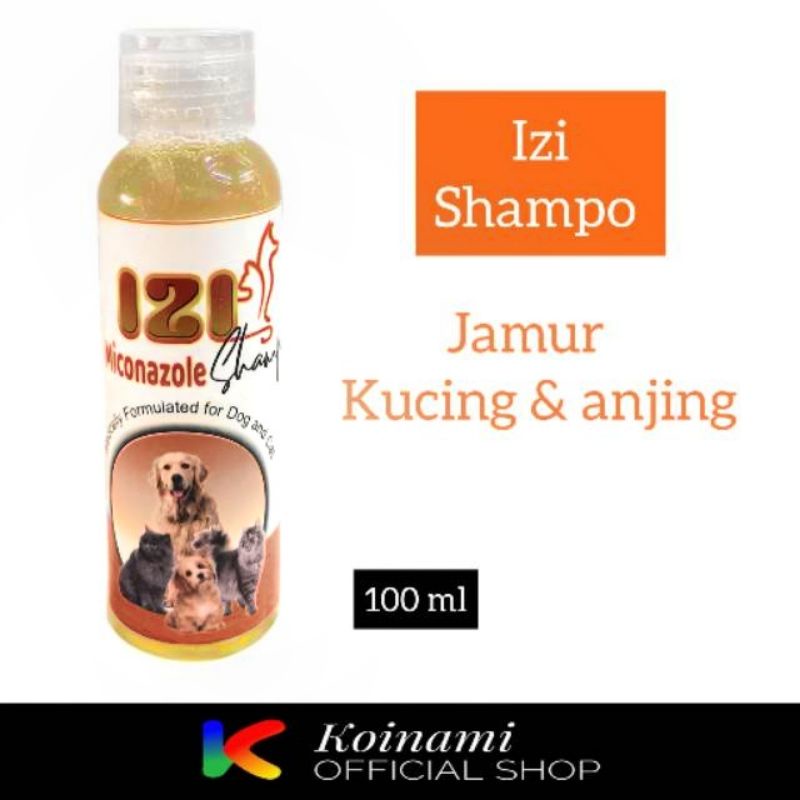 SHAMPO IZI miconazole 100 ml  ANTI JAMUR &amp; KUTU kucing anjing / tick and flea shampoo cat dog