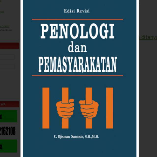 BUKU PENOLOGI DAN PEMASYARAKATAN - C.Djisman Samosir SH MH-1