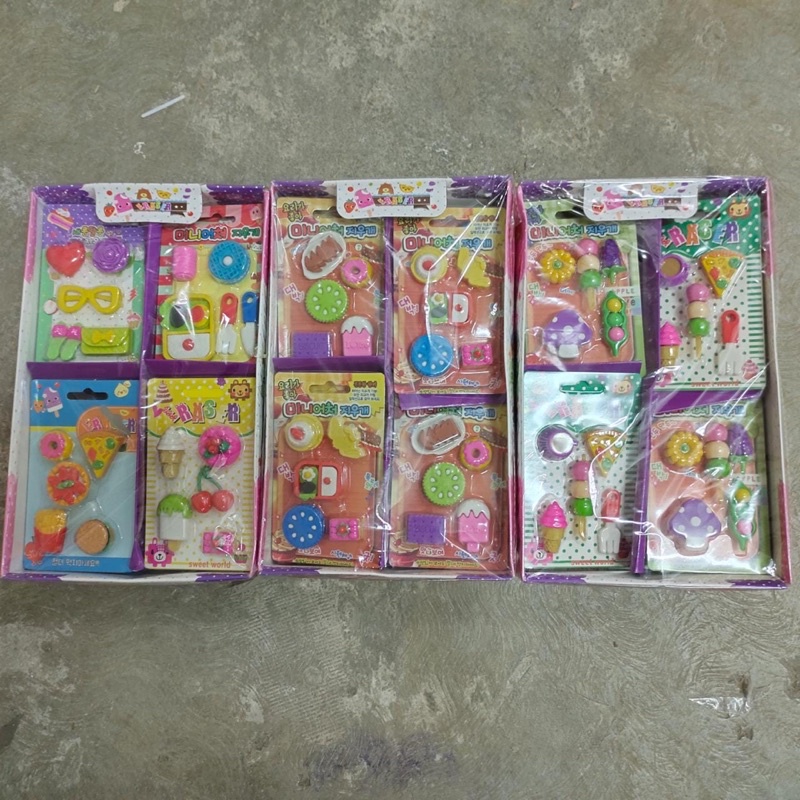 

penghapus bentuk makanan set