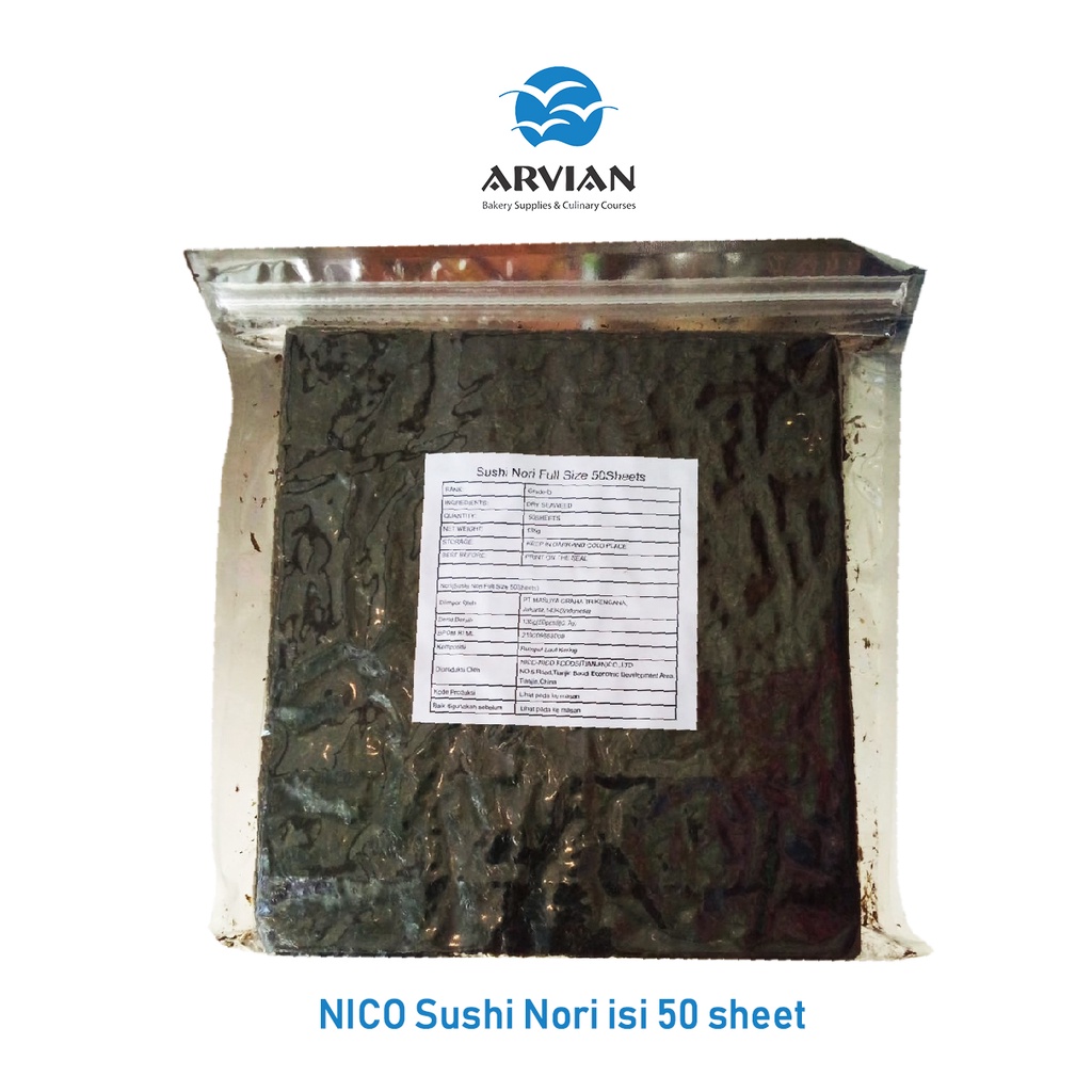 NICO Nori Sushi 50 Sheet [Instant Surabaya] - Arvian
