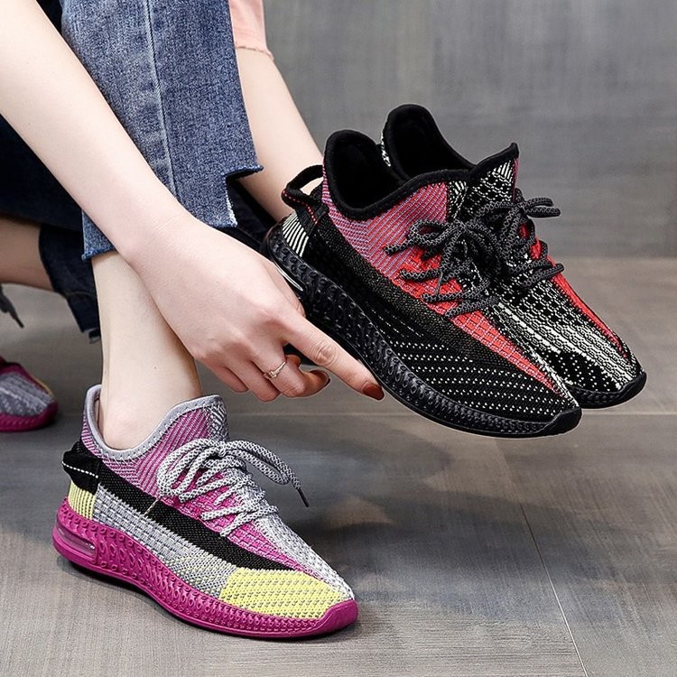 NEW ARRIVAL - Sepatu Sneakers Running Wanita Import - AMARANT