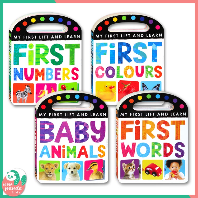 Baby Animals / First Numbers / First Colours / First Words My First Lift and Learn Board Book (WP)