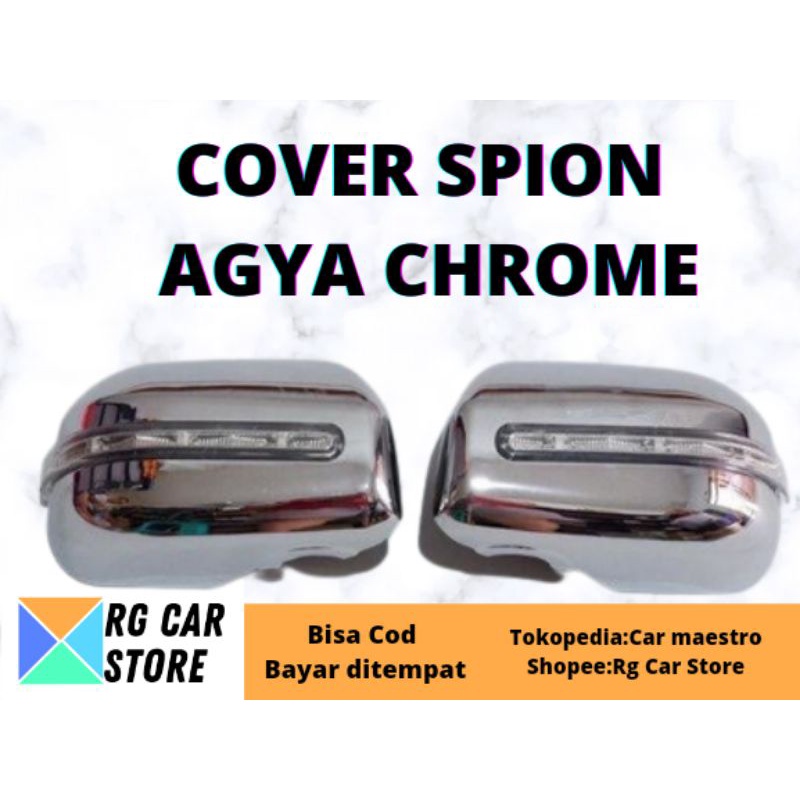 COVER SPION AGYA 2016-2022 CHROME PLUS LAMPU SEIN KHUSUS AGYA BARU