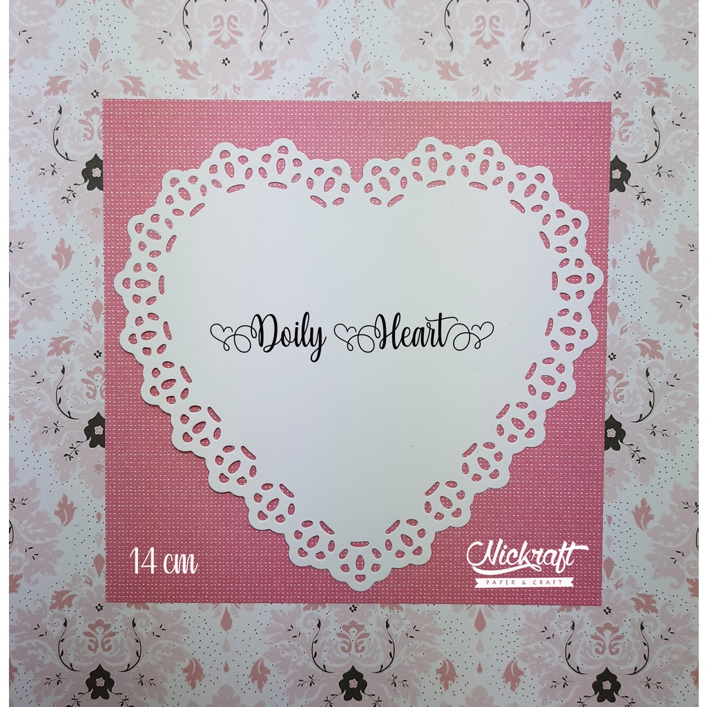 

DOILY HEART - BAHAN SCRAPBOOK LABEL HATI LOVE