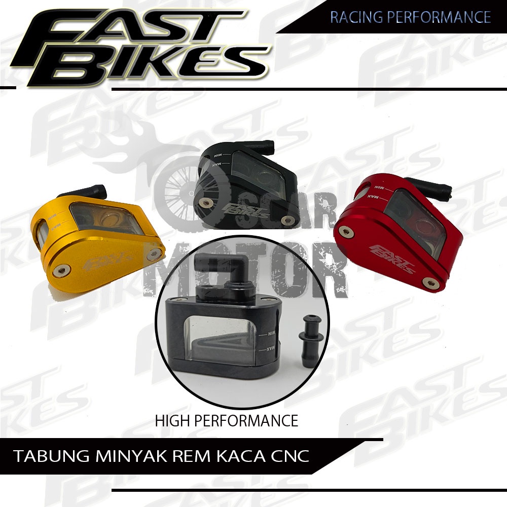 TABUNG MINYAK REM FASTBIKES CNC Fluid Tank UNIVERSAL SEMUA MOTOR TUTUP motor