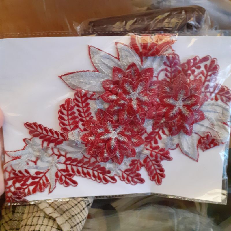 renda bordir/ renda baju/ renda kebaya/ hiasan baju