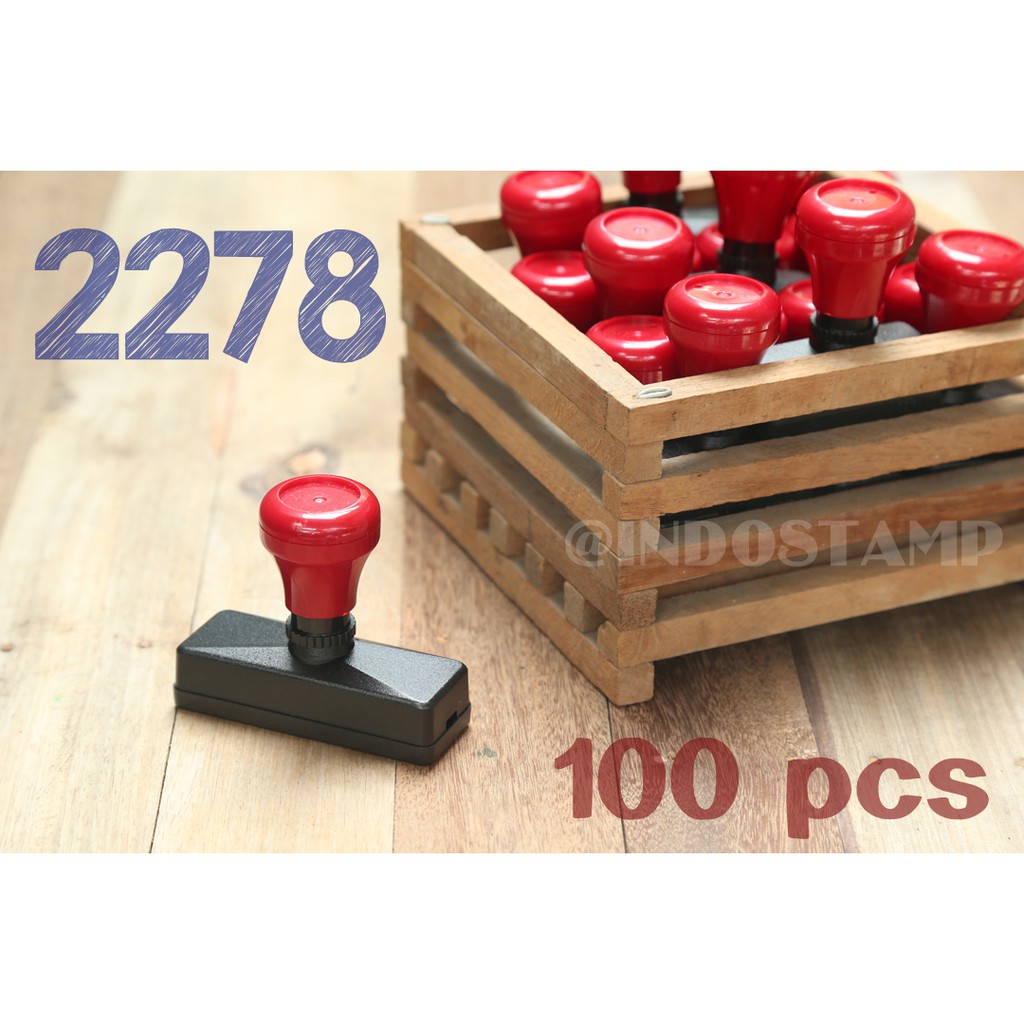 

gagang stempel 2278 100pcs flash stamp 22mm 78mm original indostamp murah