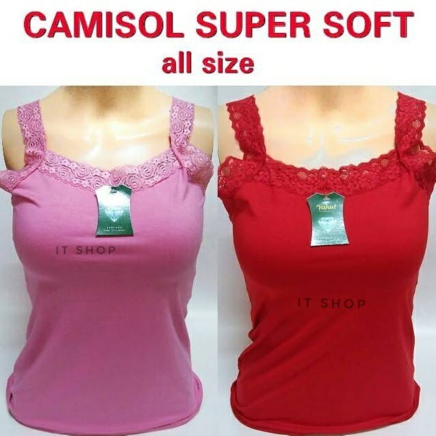 ITSHOPING - Tanktop Renda Wanita Harga Murah All Size Fit L-XL Tengtop Cewek Camisol Tali Renda TenkTop Renda-1
