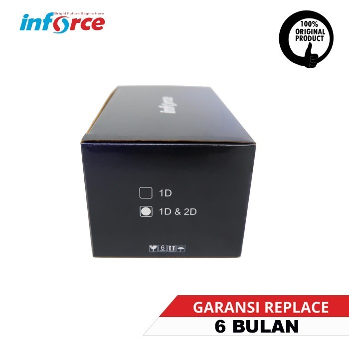 SCANNER BARCODE INFORCE T88 / T 88 1D WIRELESS BLUETOOTH USB  GARANSI RESMI