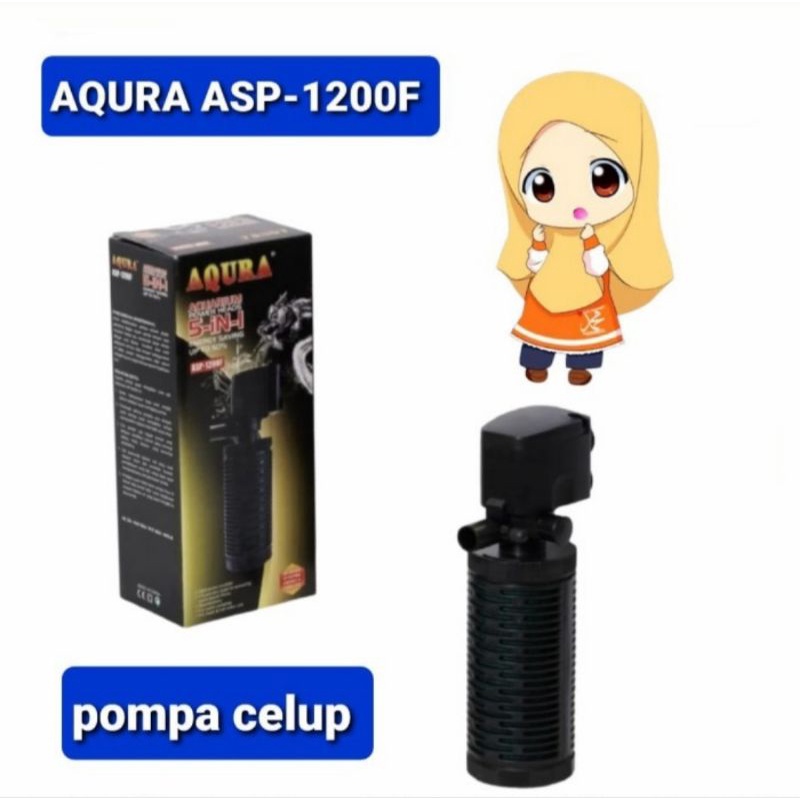 AQURA ASP 1200F INTERNAL FILTER POMPA AQUARIUM INTERNAL FILTER