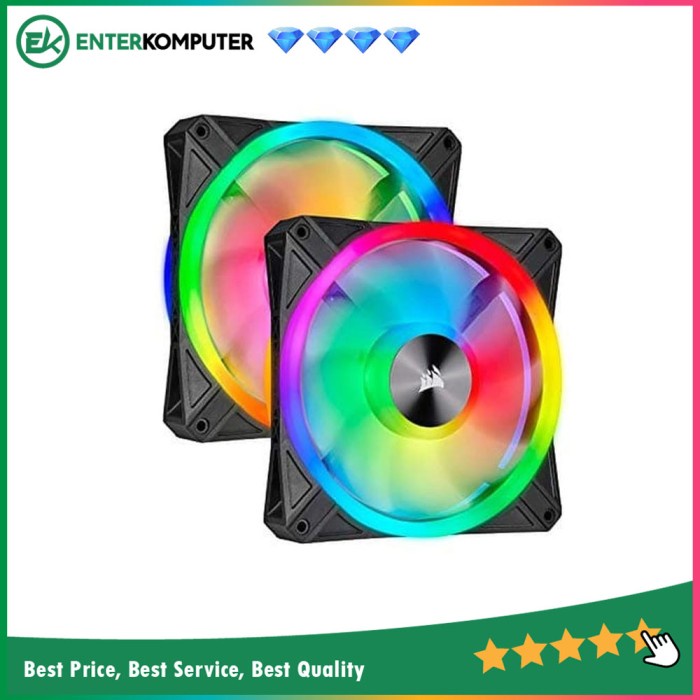 Corsair iCUE QL140 RGB (Twin Pack) - 14CM Fan