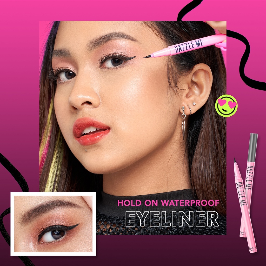 ❤ BELIA ❤ DAZZLE ME Hold On Waterproof Eyeliner 0.8g | Black Hitam Eyeliner | Tahan Lama Smudgeproof Longwear