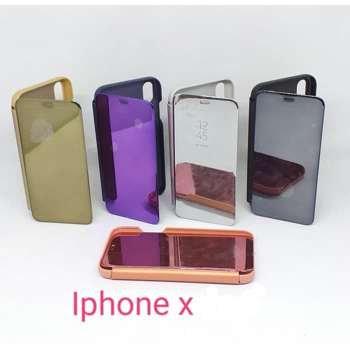 Flip Mirror Cover Clear View Type Iphone X / Xs 5.8&quot;