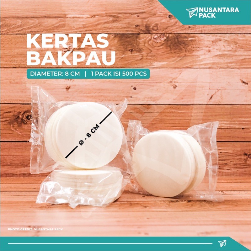 

Kertas Alas Bakpau | Bakpau Paper - Diameter 8 cm - 500 pcs