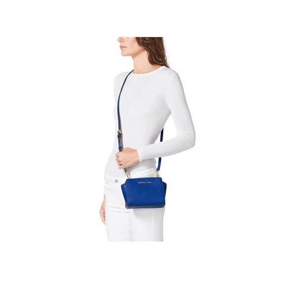 MICHAEL KORS ELECTRIK BLUE SELMA MINI SLING BAG PRELOVED