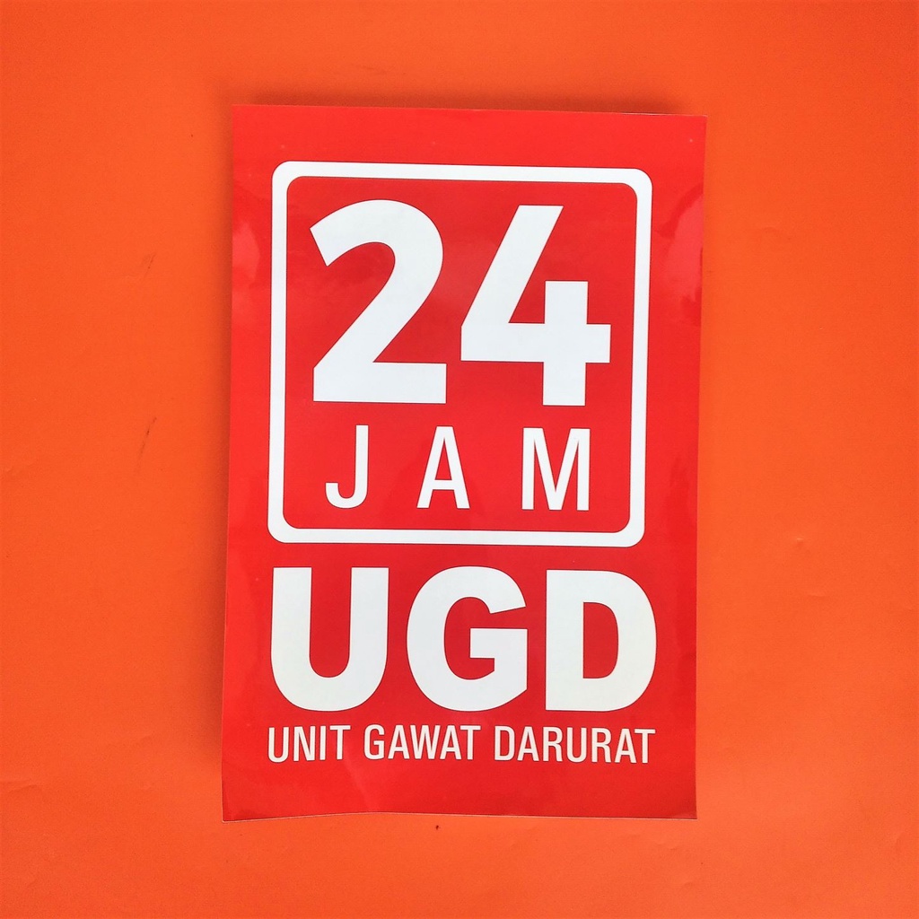 

Stiker A3 Murah - Stiker 24 jam UGD - Stiker Laminasi Glossy