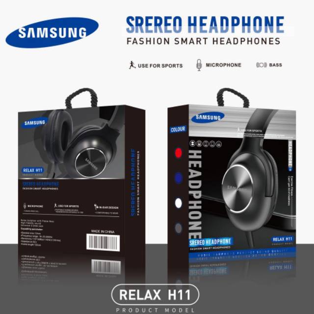 Headset Bando samsung bando Relax H11 headphone earphone henset handsfree hf hedset