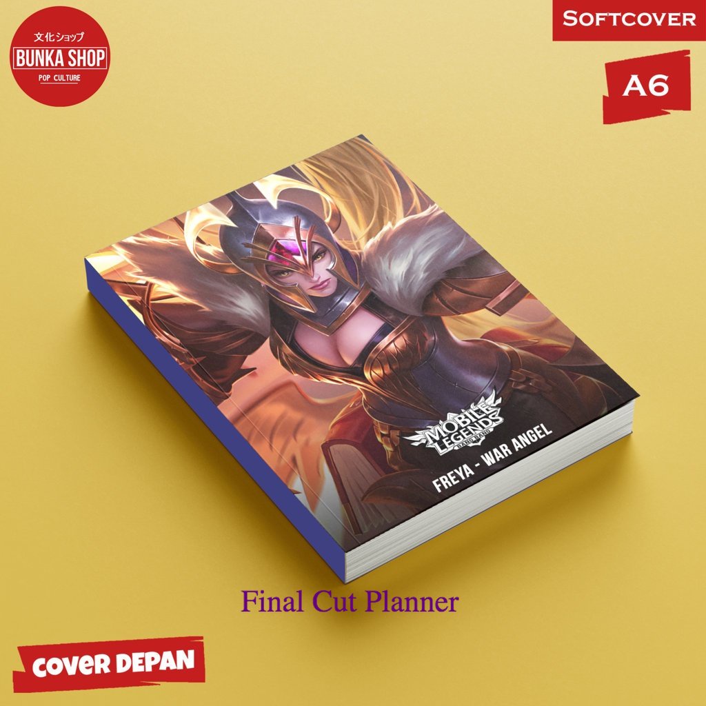 

Pocket Note Mobile Legends Freya War Angel Softcover A6 Buku Tulis catatan Notes Agenda Planner Jurnal