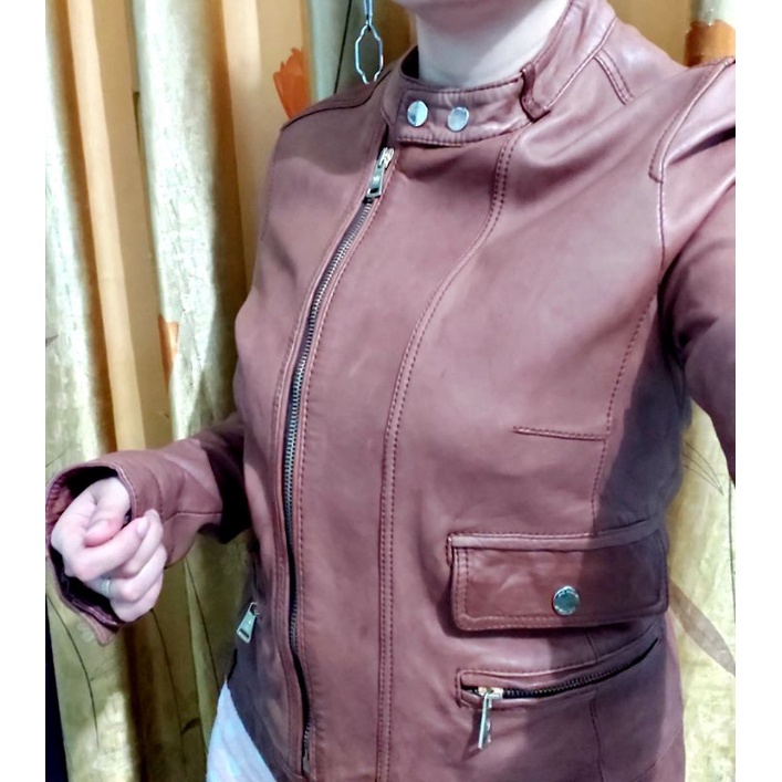 Jaket Kulit Massimo Dutti