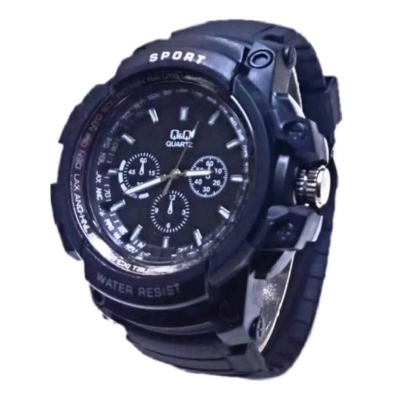 Jam Tangan Analog Pria Maskulin analog  C-Shock Besar Wateresisten Anti Air