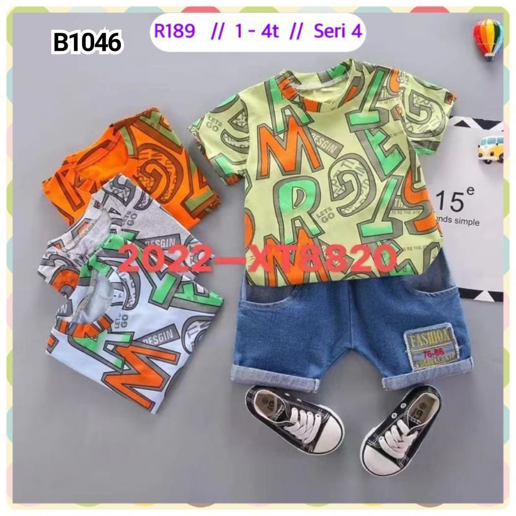 SETELAN KAOS BAJU ANAK IMPORT B1046