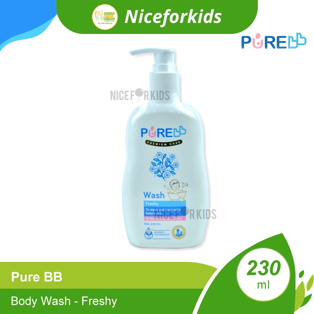 Pure Baby Premium Wash / Pure BB Sabun &amp; Shampo Bayi 230ml