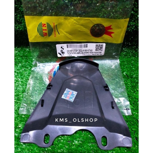 Cover tail pet stop tutup body lampu rem belakang Vega R New Hitam Merk WIN