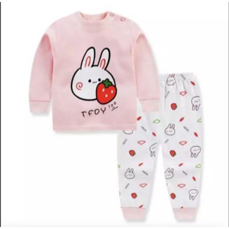 KIDCAT PREMIUM - Setelan Baju Anak Bayi Little rabbit