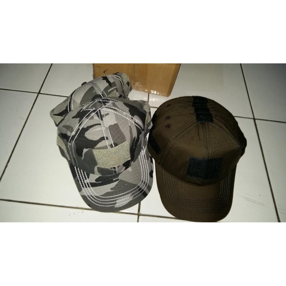 Terbaru topi velcro army tactical camouflage military outdoor emblem loreng