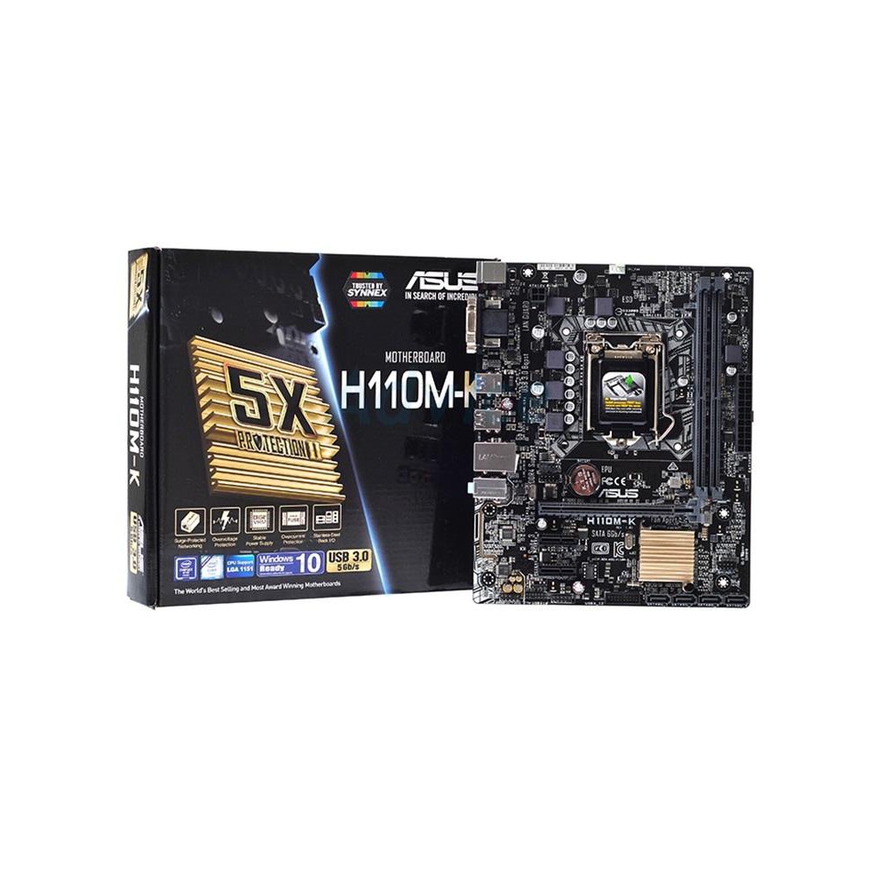 MAINBOARD ASUS H110M-K (L1151/VGA/DVI/SOUND/GBLAN) MOTHERBOARD