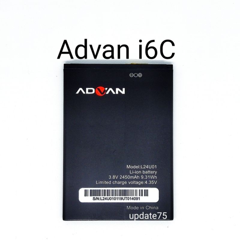 Baterai Advan i6C L24U01 S6 Plus L24T01 original