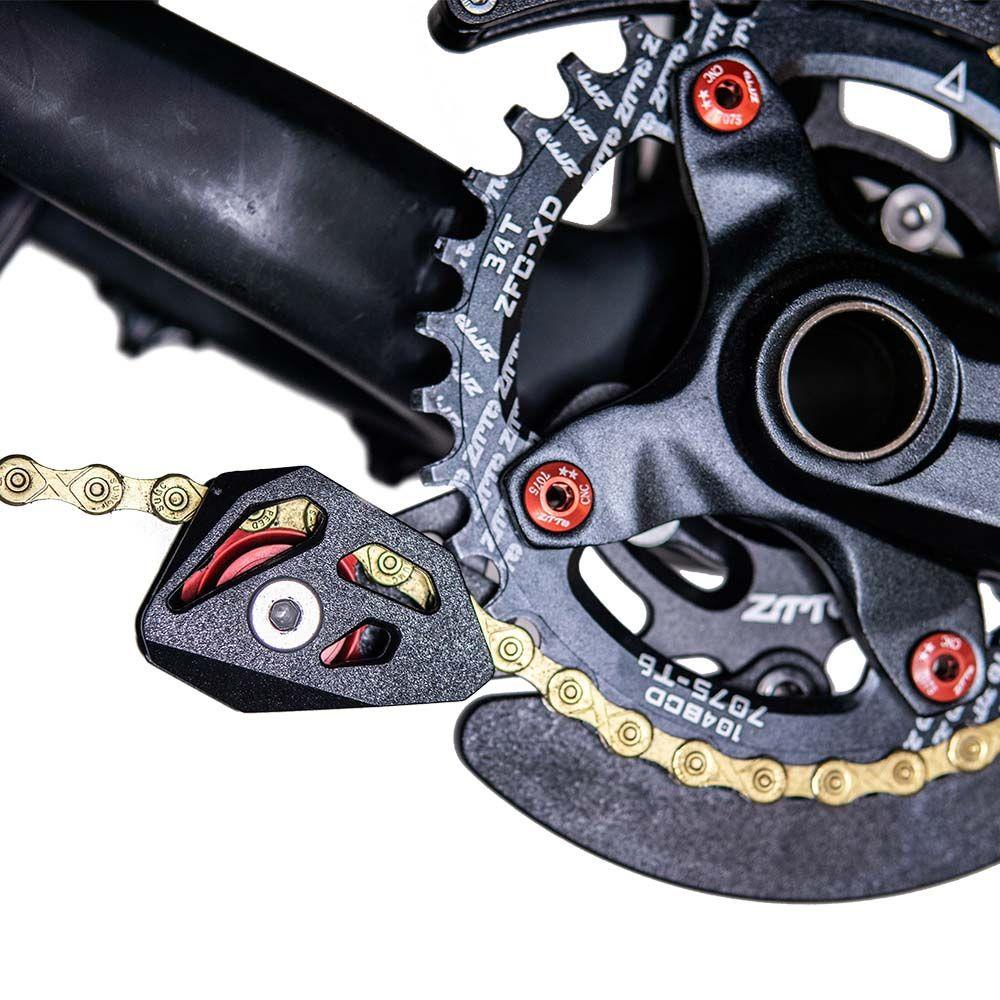 Lanfy Sepeda Rantai Panduan Anti-drop Tahan Lama Adjustable Bersepeda Bagian Chainguide Chainring Pelindung Plat Rantai Pelindung BB Mount Single Speed Bicycle Tensioner